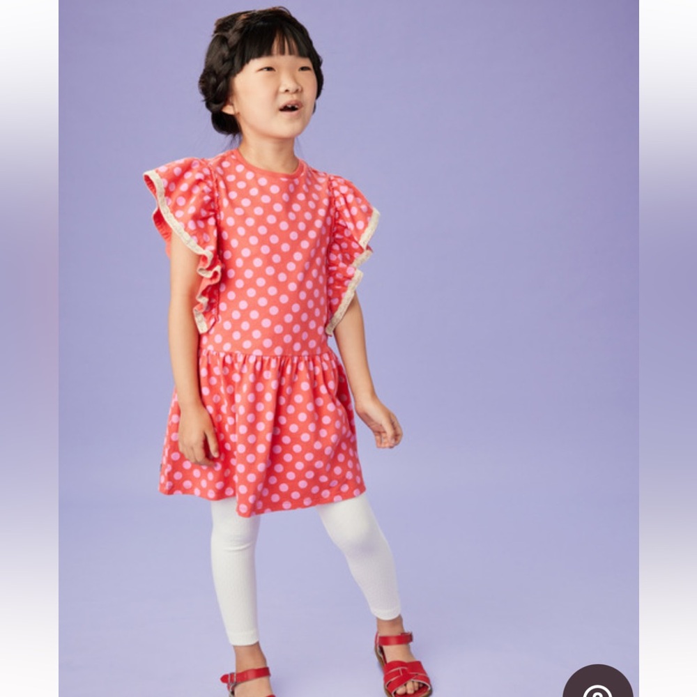Tea collection Crochet Trim Ruffle Dress 5